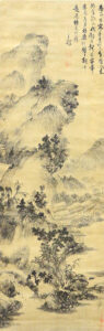 王鐸　山水図